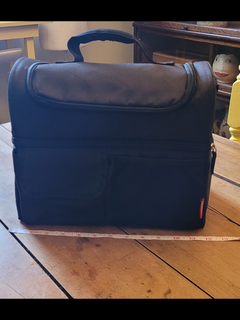 🥳4/$19🥳 Thermos Black Insulated Lunch Bag with Front Pockets
